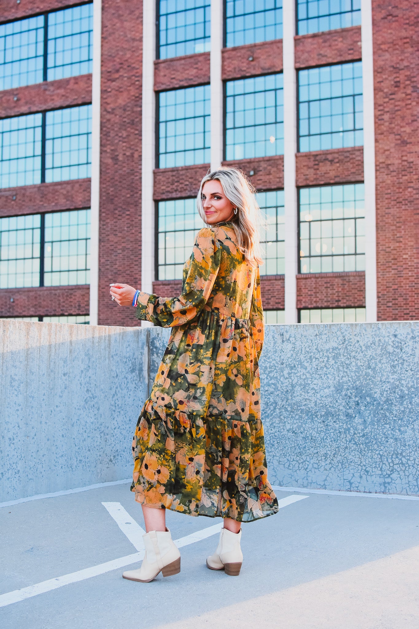 Emery Floral Midi Dress