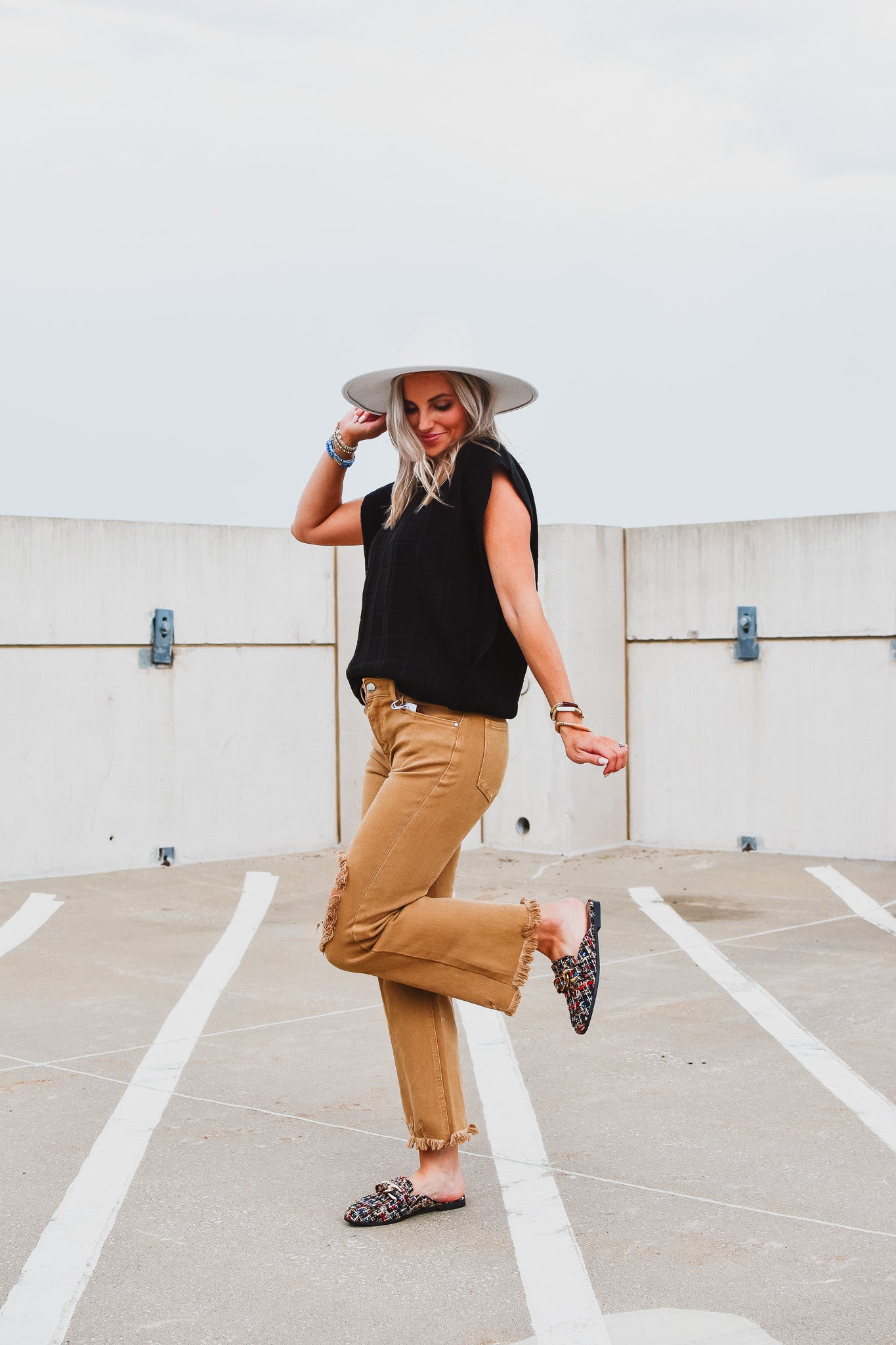 Auggie Denim Pants in Mocha