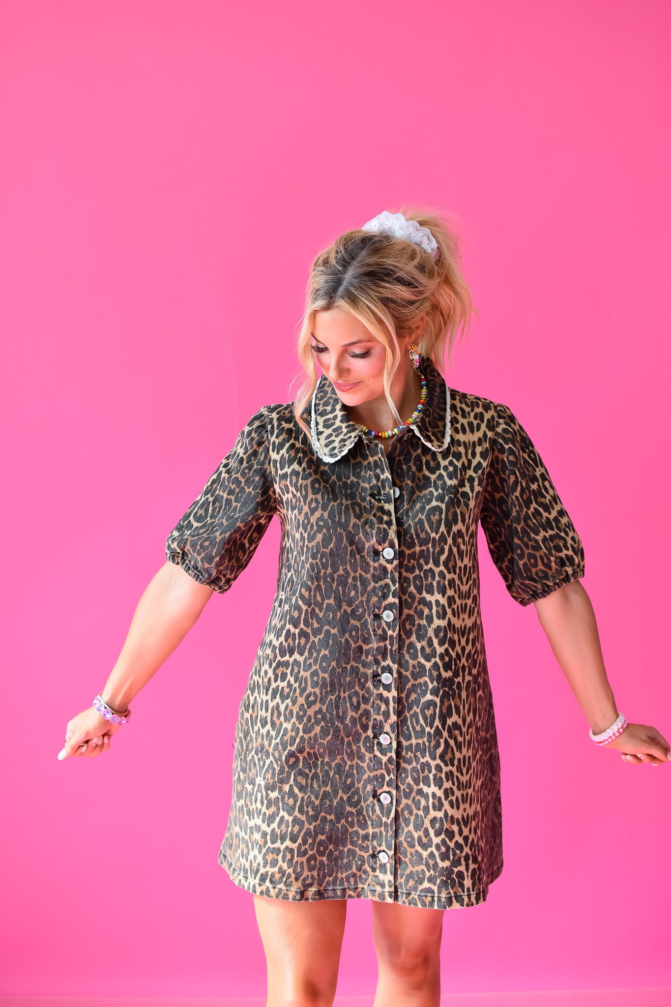 Betty Leopard Mini Dress
