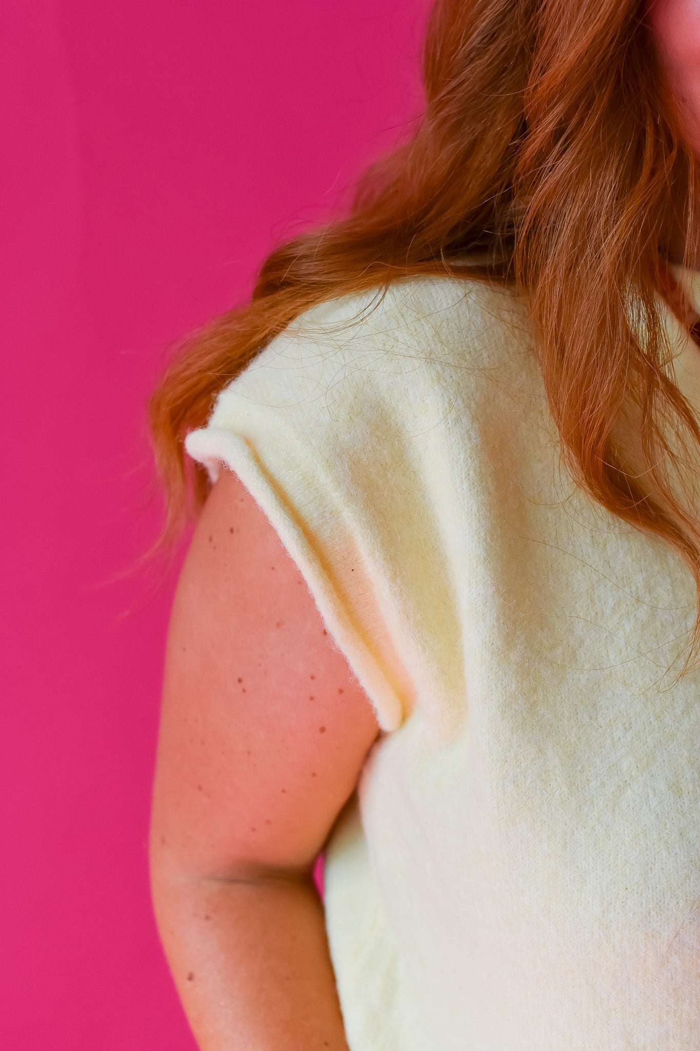 Sleeveless Piper Cardigan in Butter