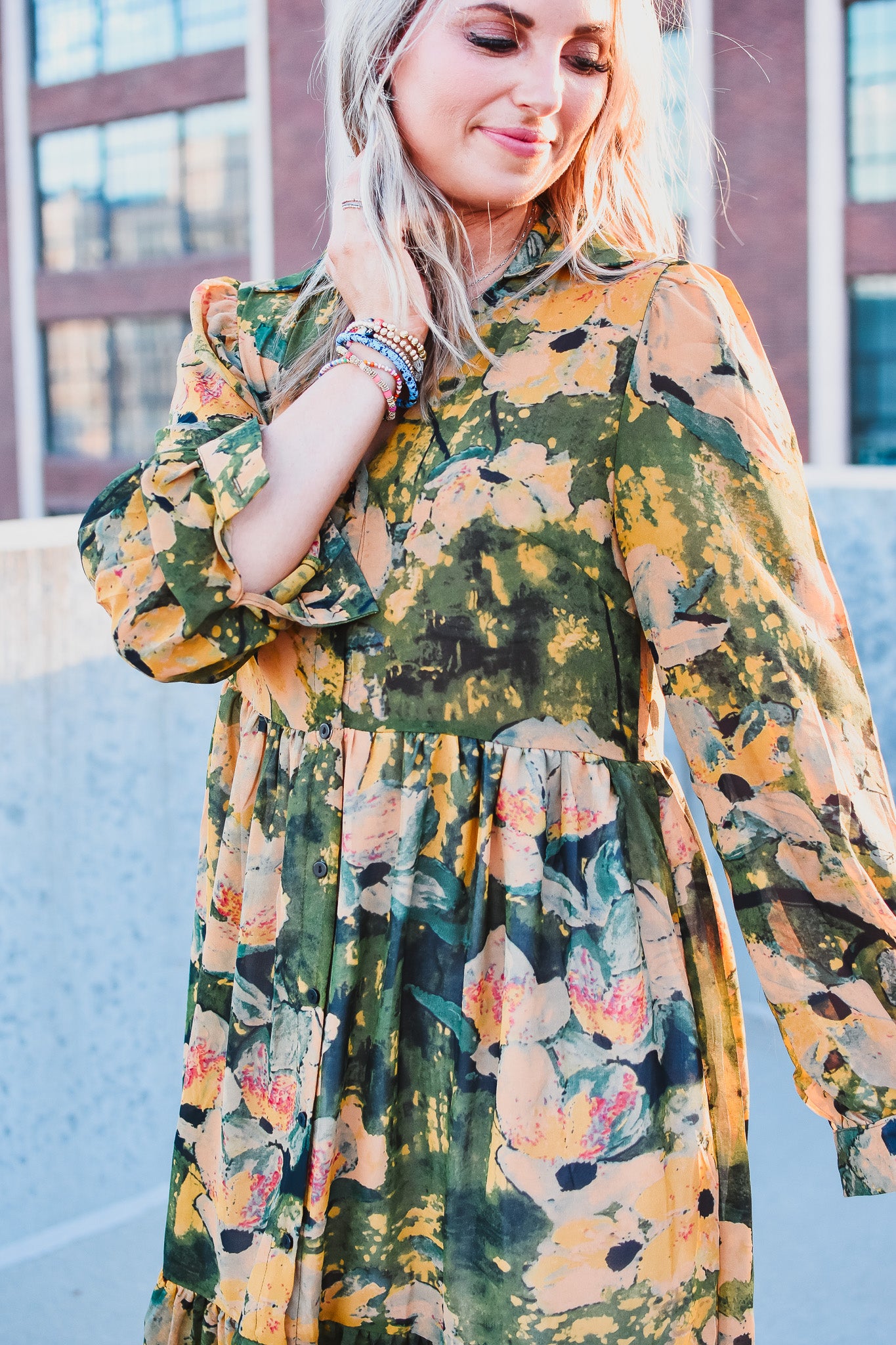 Emery Floral Midi Dress