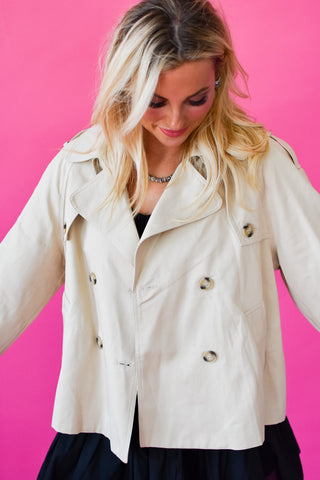Elizabeth Cropped Trench Jacket