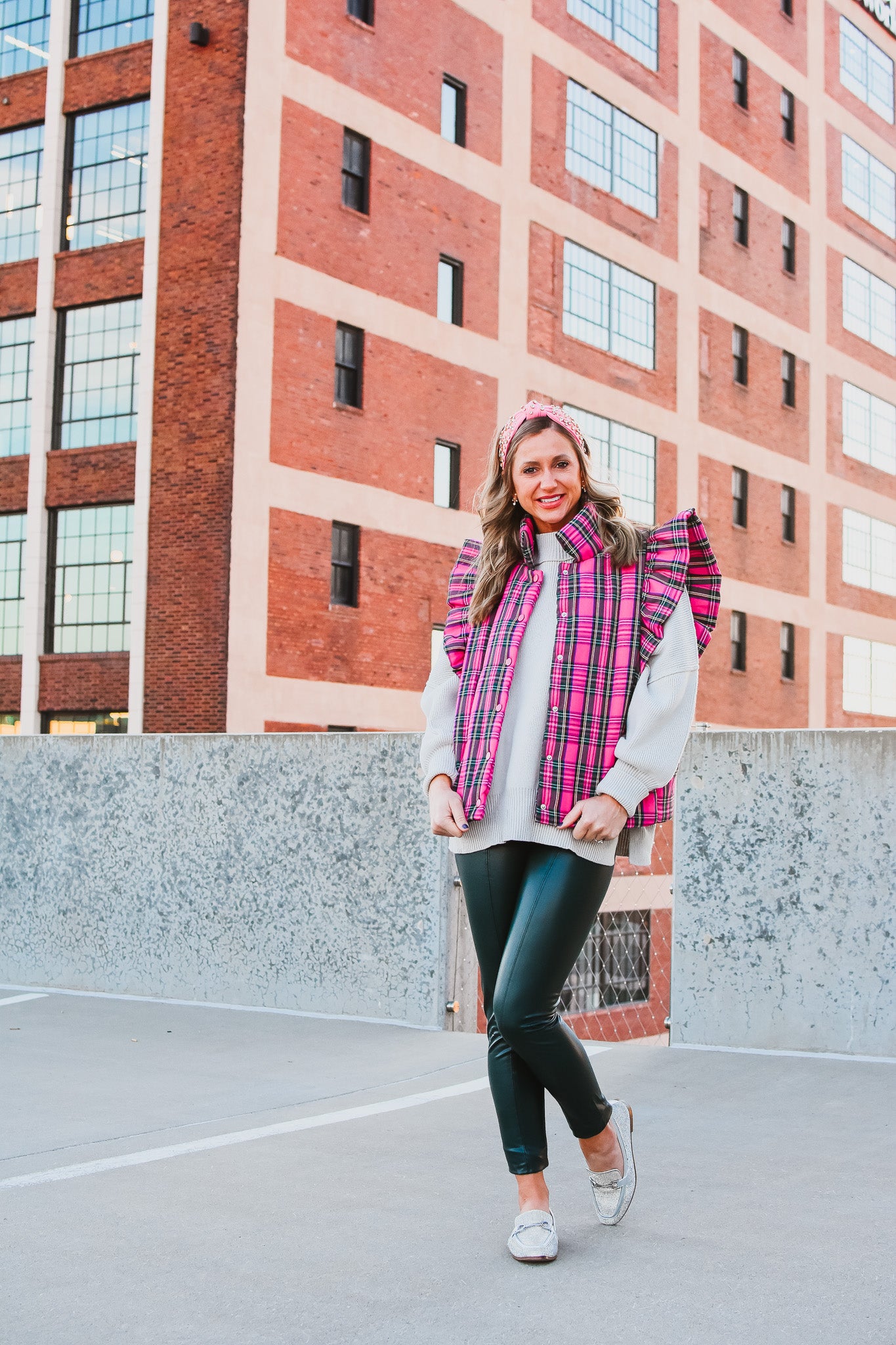 Ann Marie Plaid Vest
