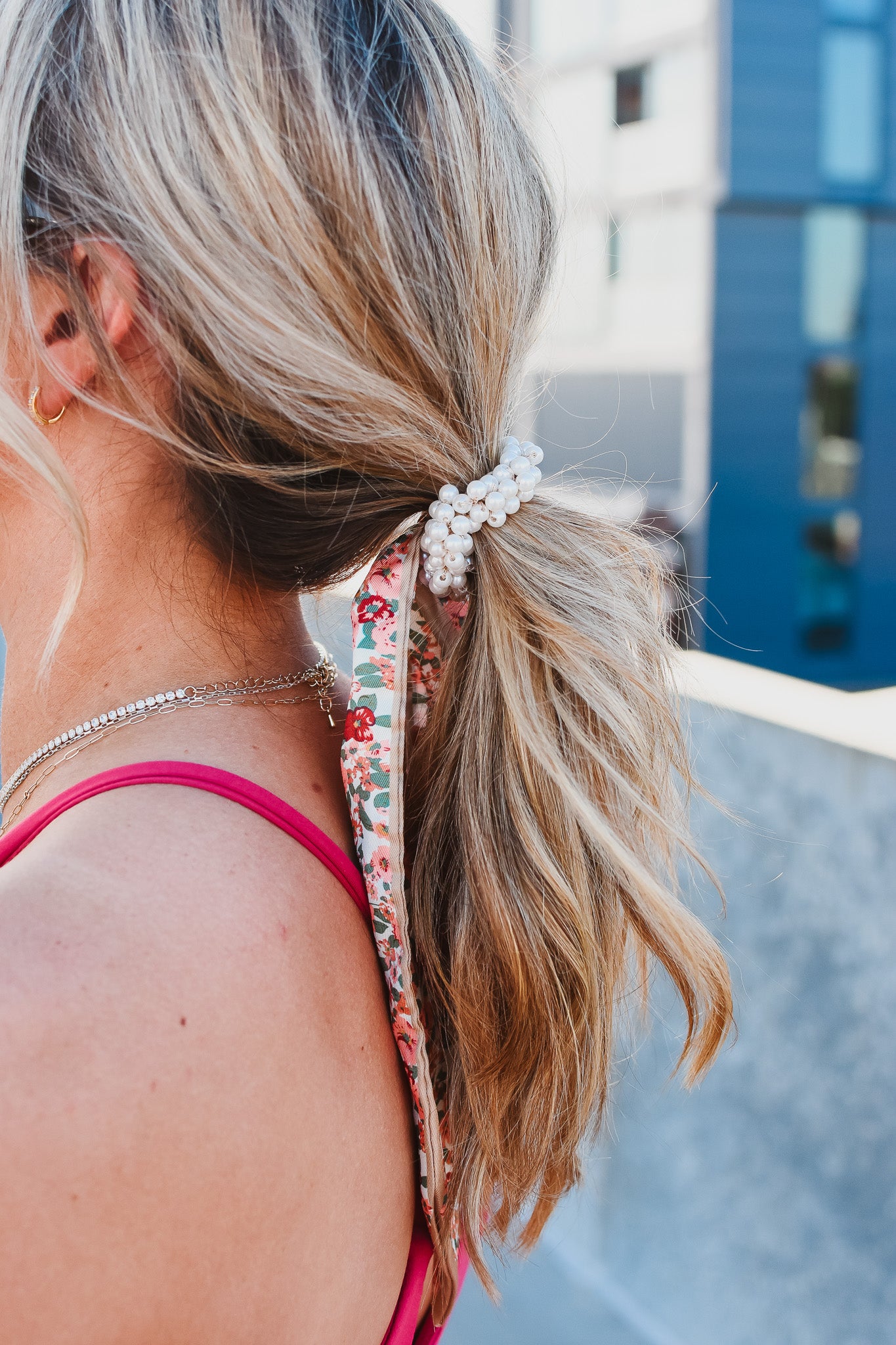 Scarf hair tie