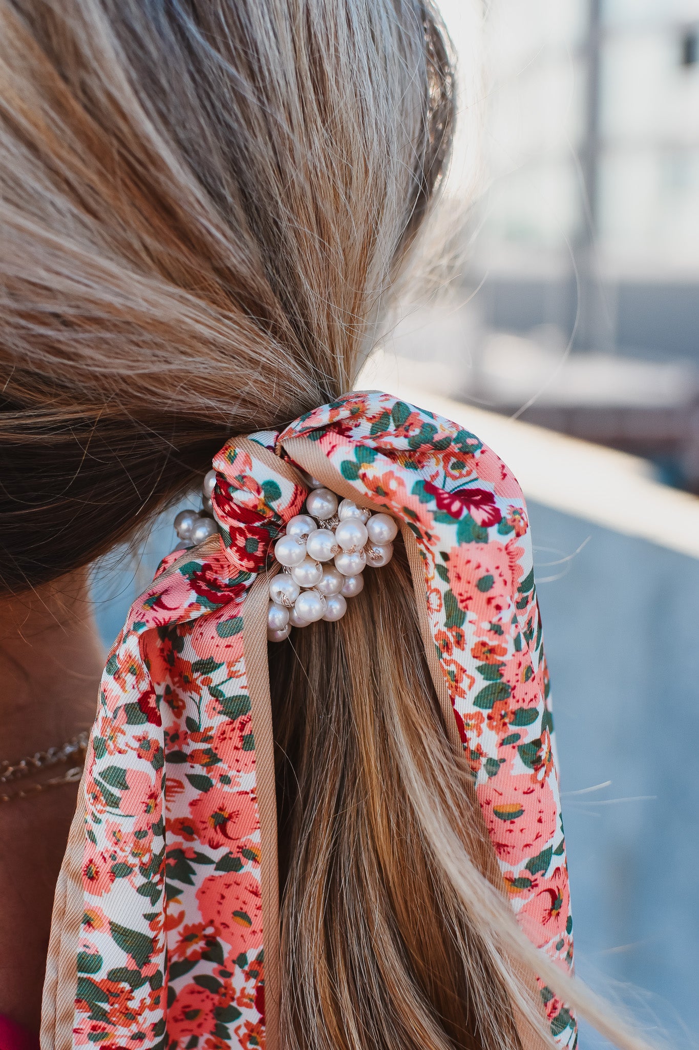 Scarf hair tie