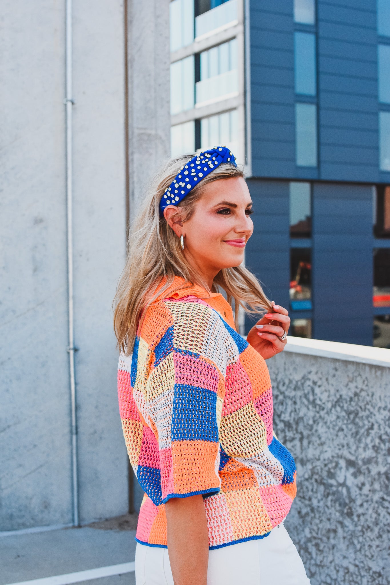 Kinley Patchwork Summer Sweater