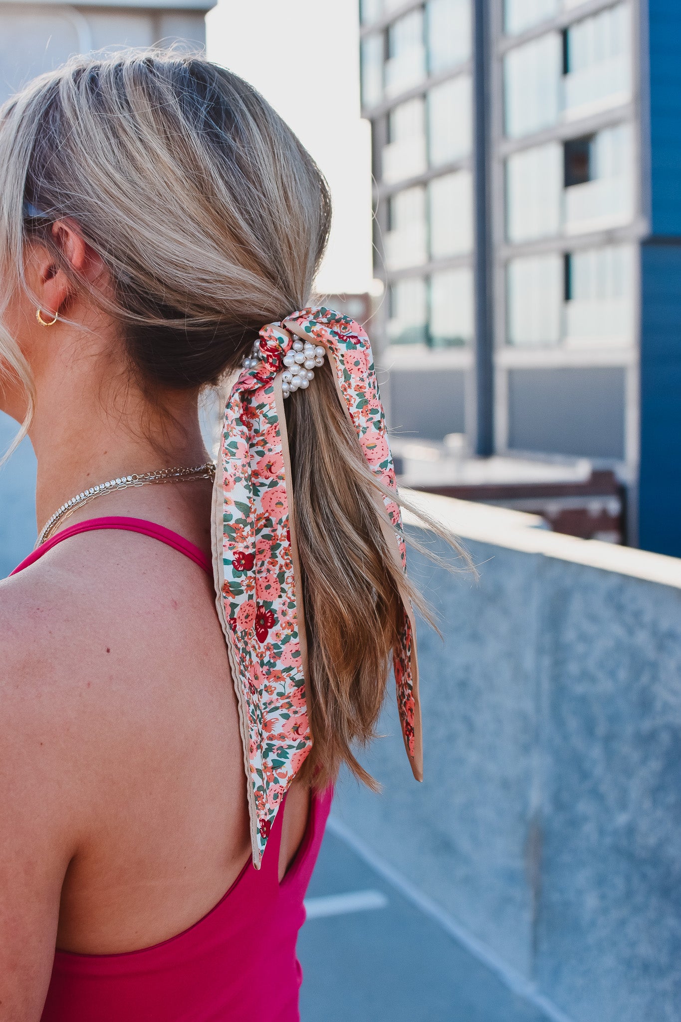Scarf hair tie