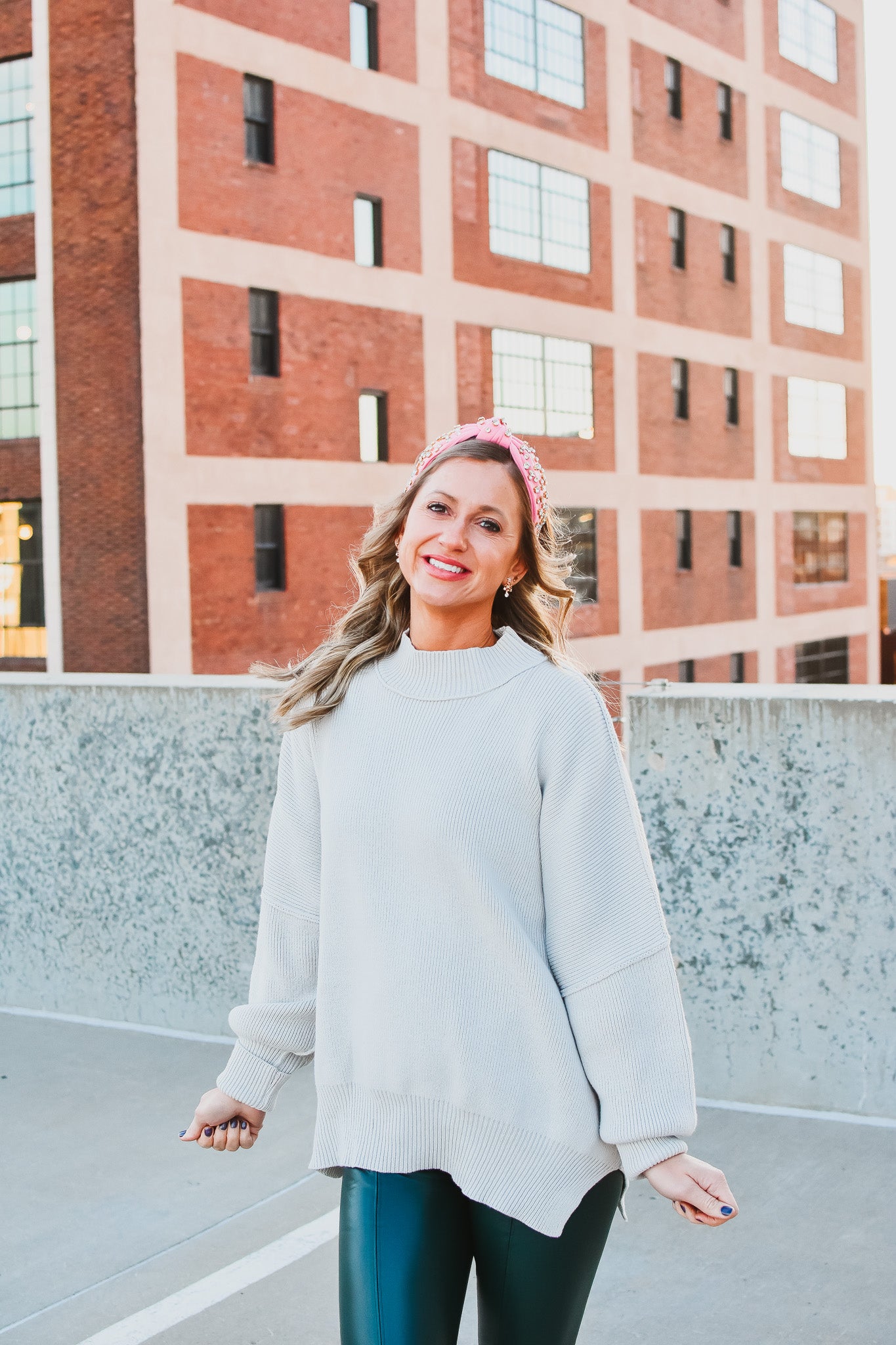 Bradie Sweater in Light Gray