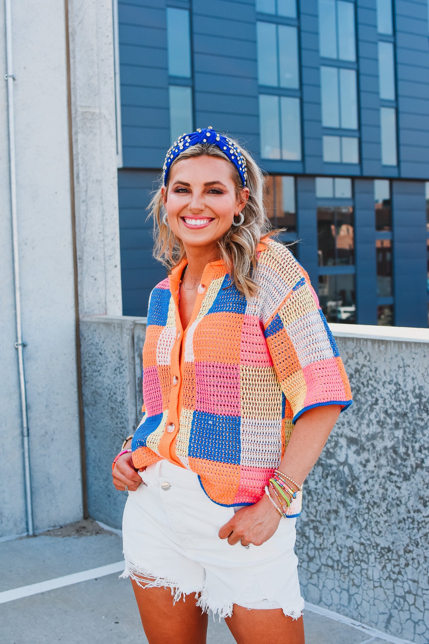 Kinley Patchwork Summer Sweater