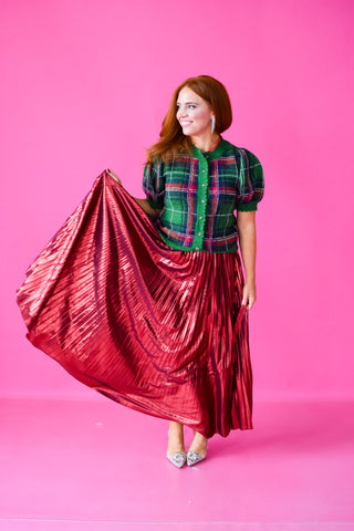Tiona Plaid Button Up Cardigan