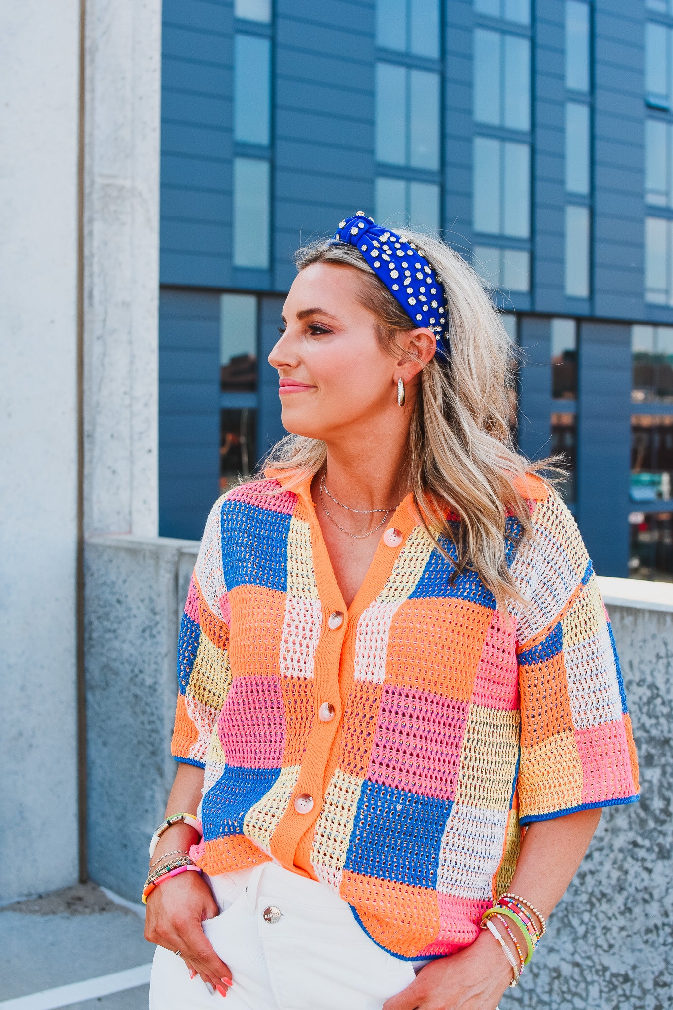 Kinley Patchwork Summer Sweater