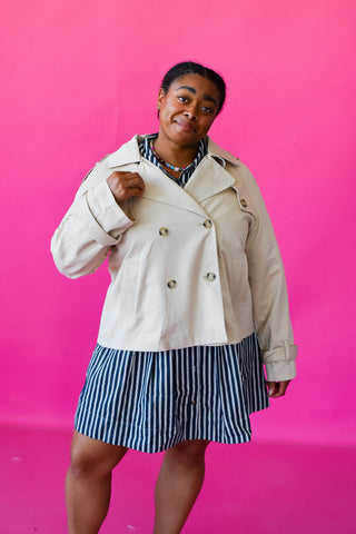 Elizabeth Cropped Trench Jacket