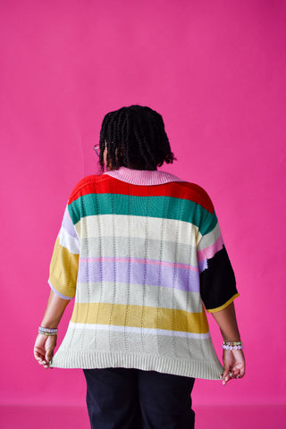 Kelsie Multi Colored Stripe Sweater