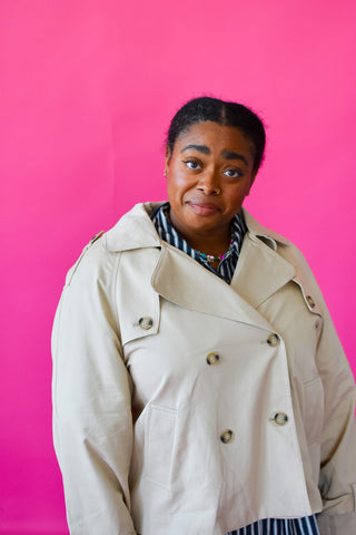Elizabeth Cropped Trench Jacket