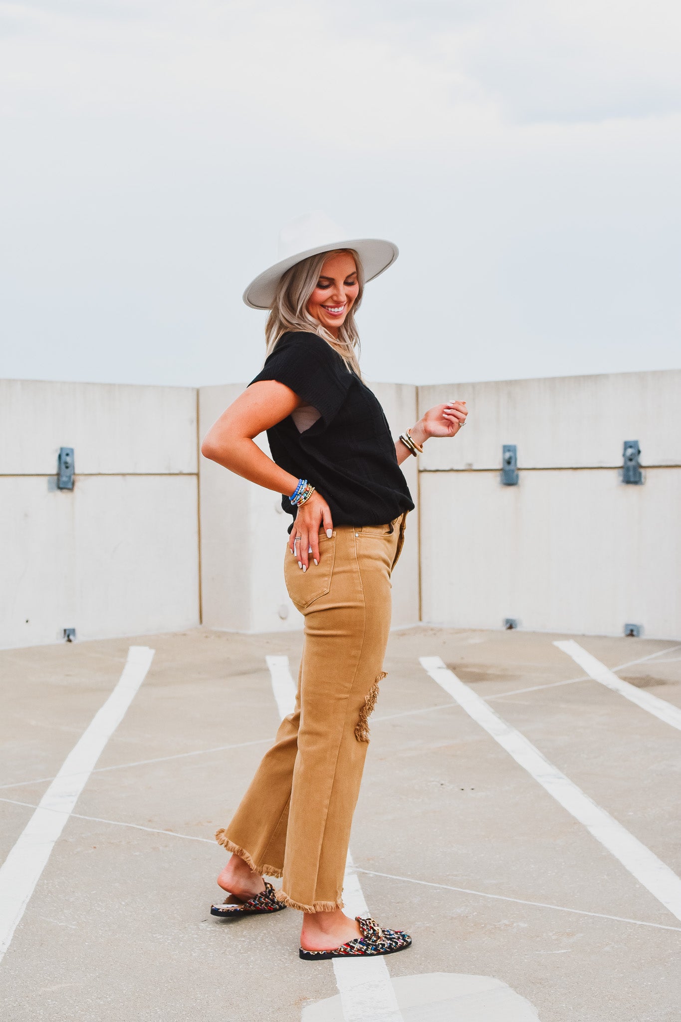 Auggie Denim Pants in Mocha
