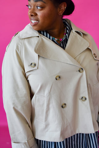 Elizabeth Cropped Trench Jacket