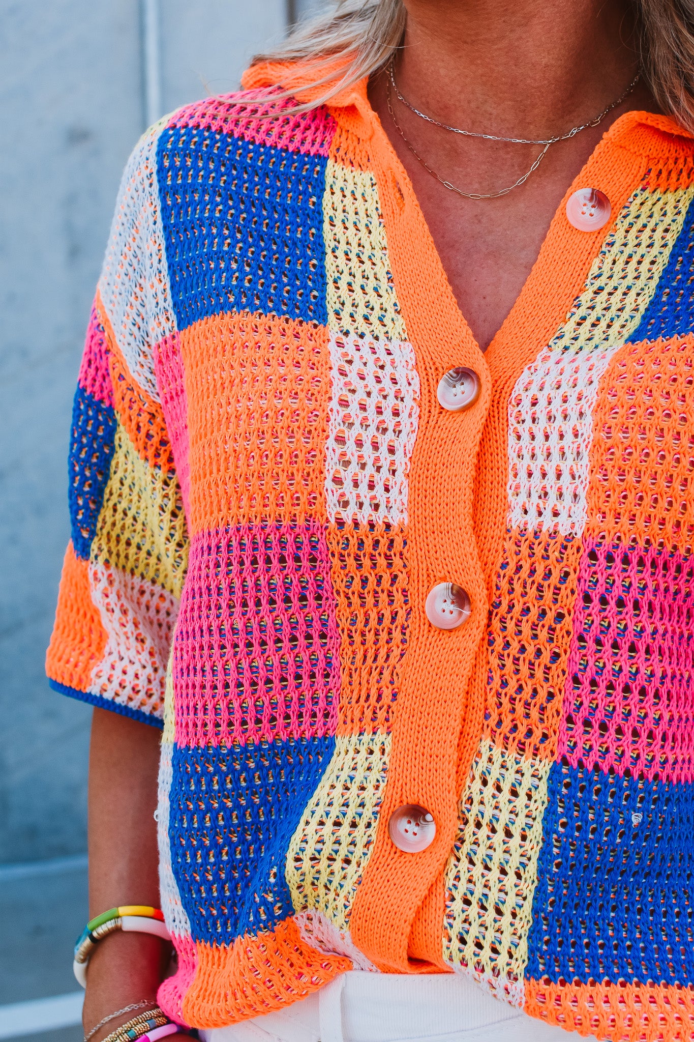Kinley Patchwork Summer Sweater