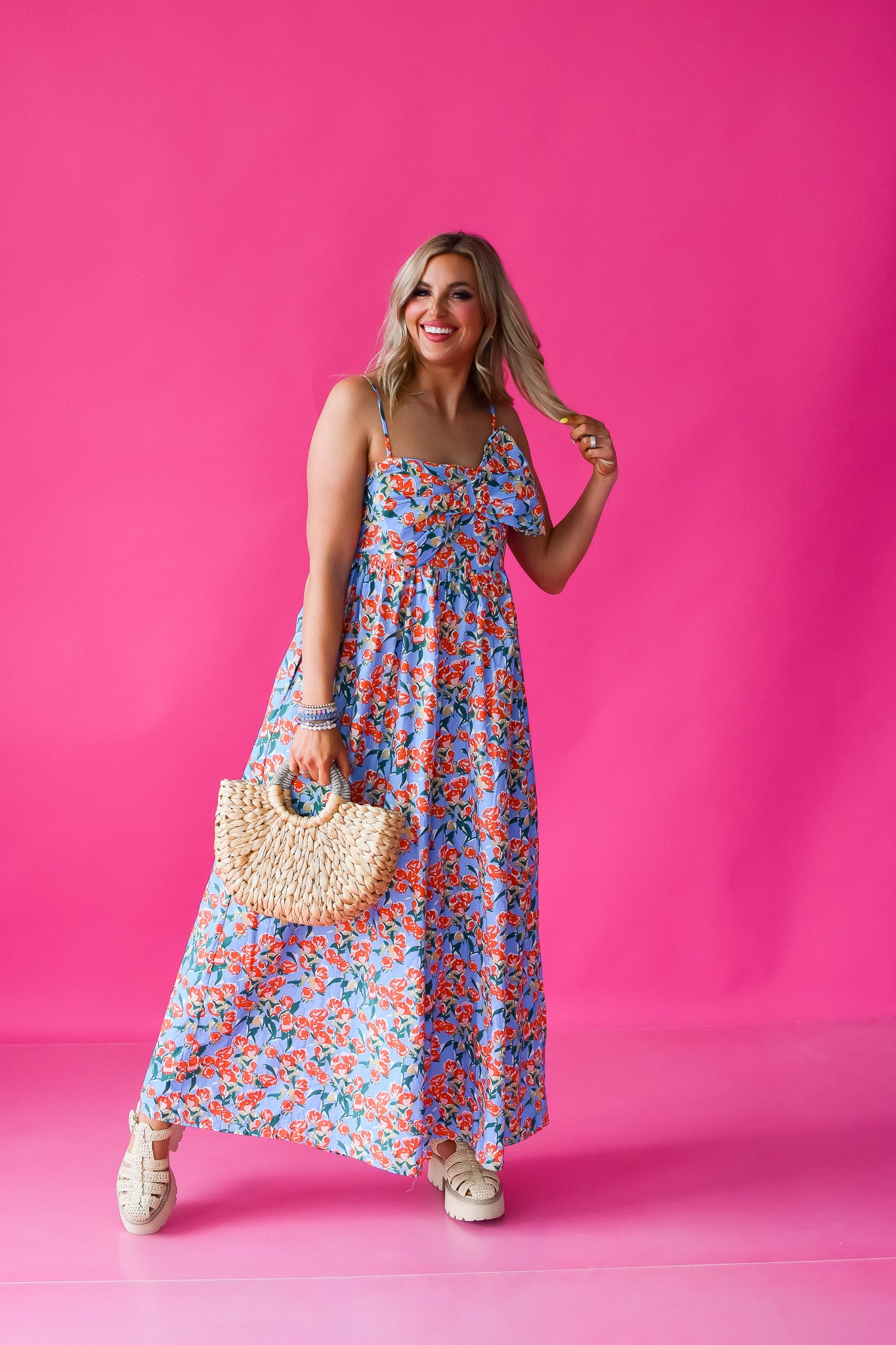 Olivia Floral Bow Jumpsuit