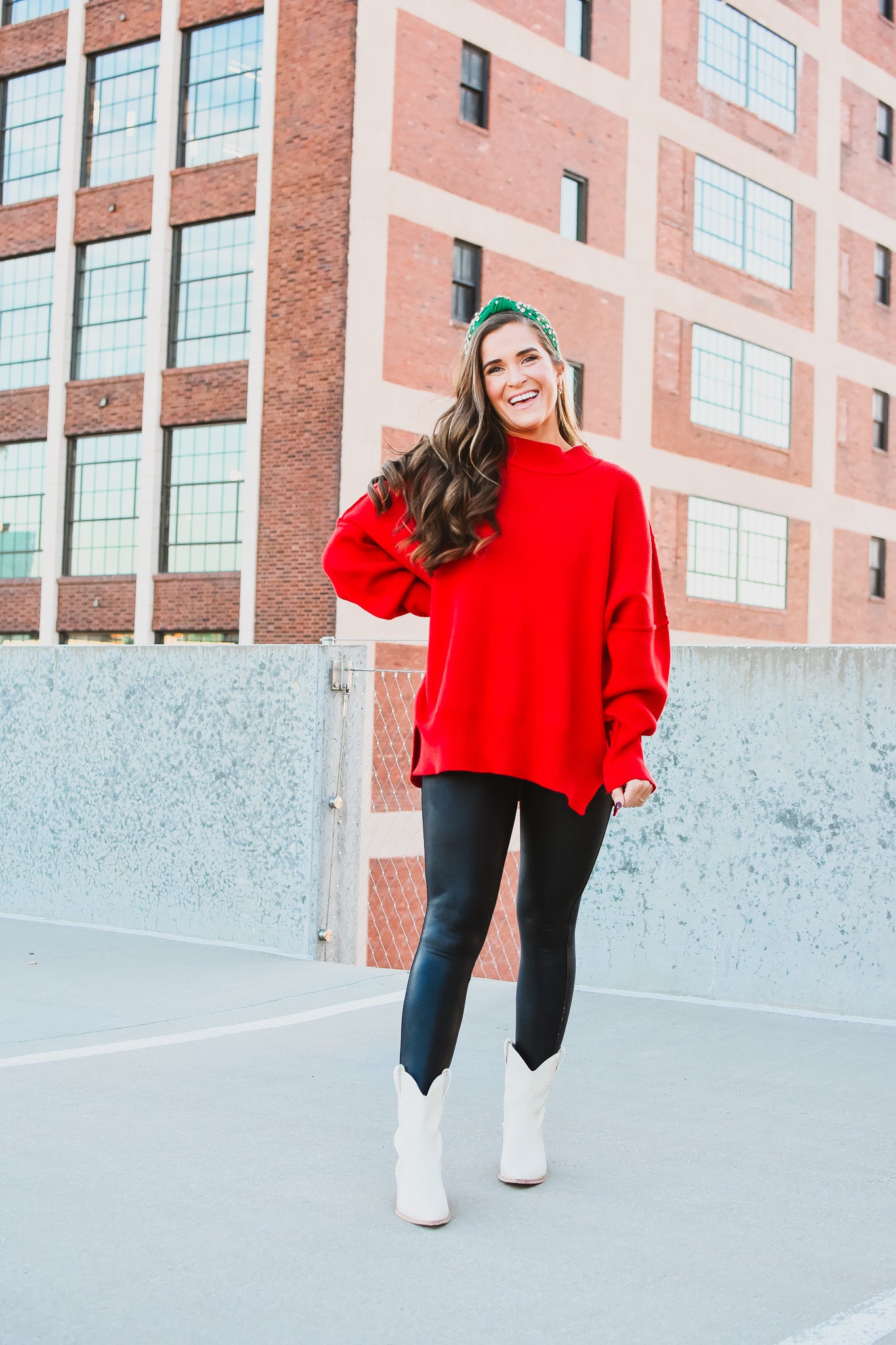 Bradie Sweater in Red