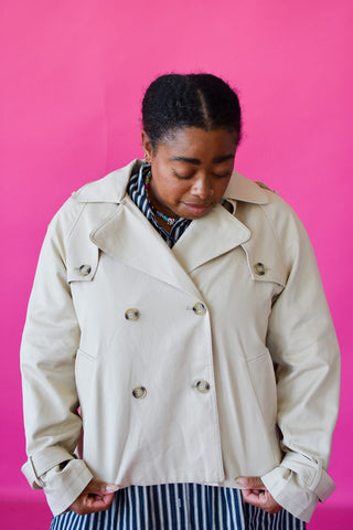 Elizabeth Cropped Trench Jacket