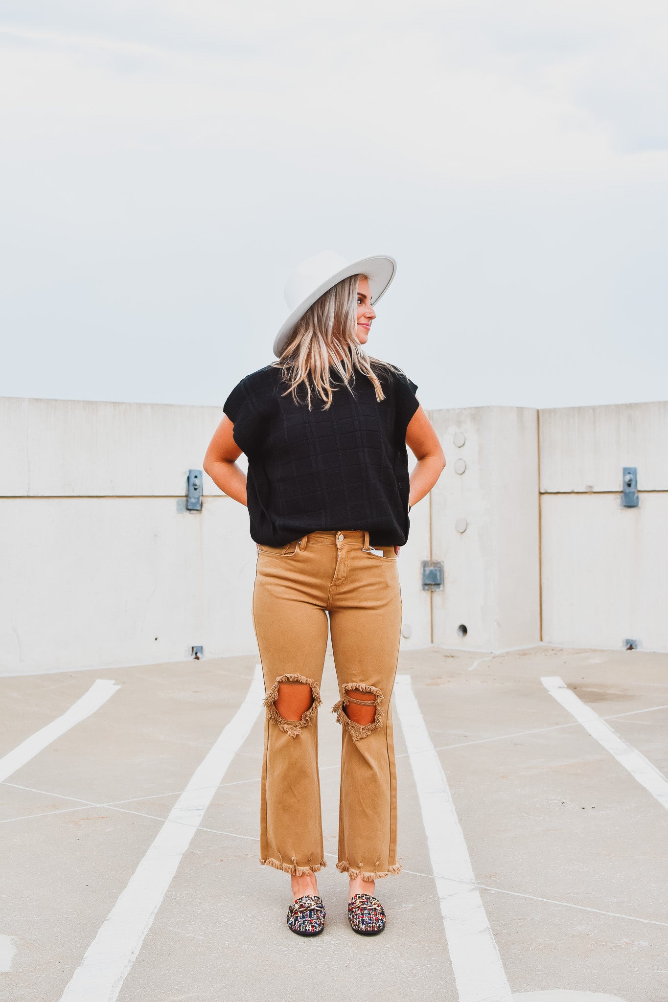 Auggie Denim Pants in Mocha