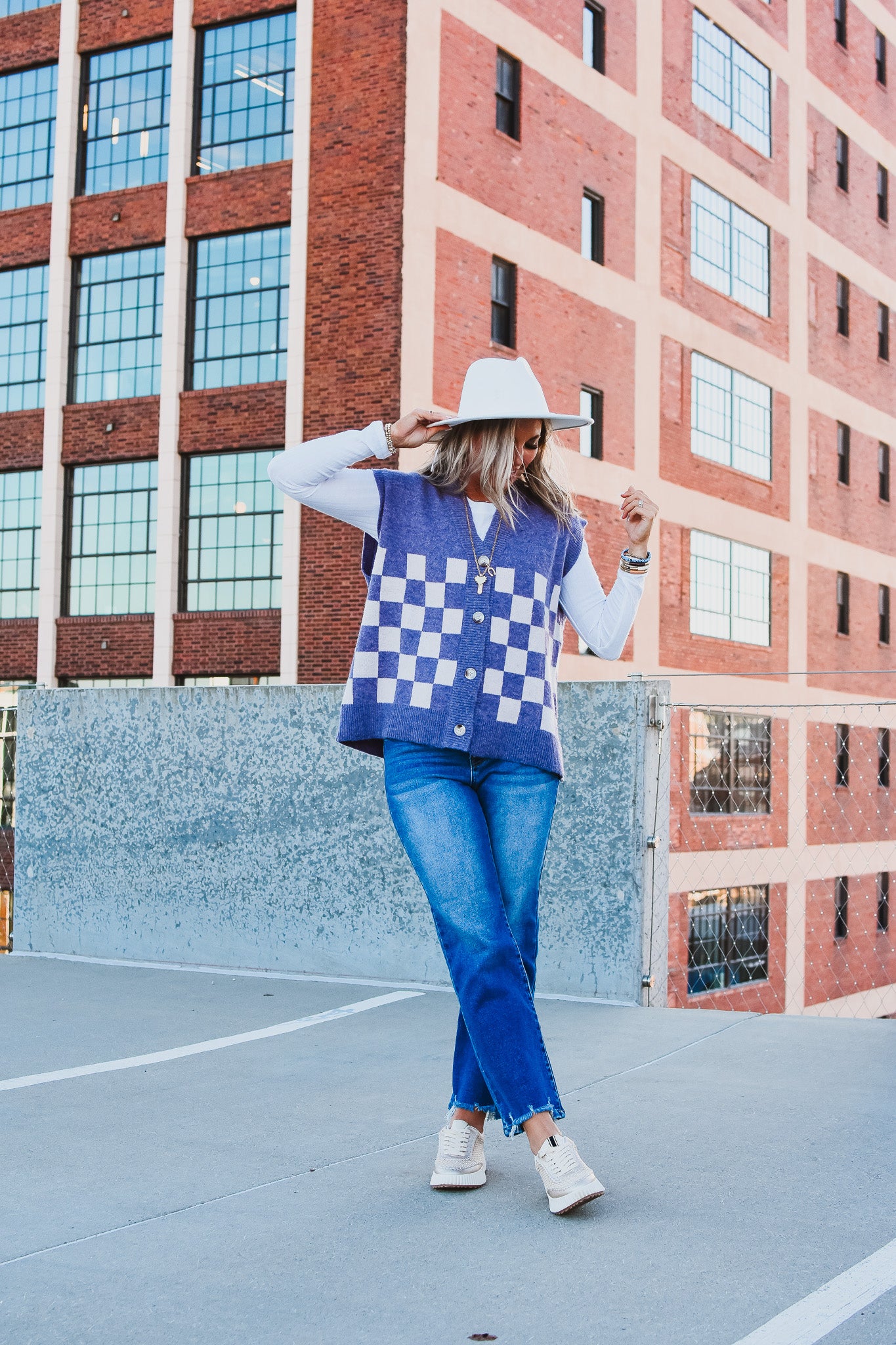 Lia Sweater Vest in Purple