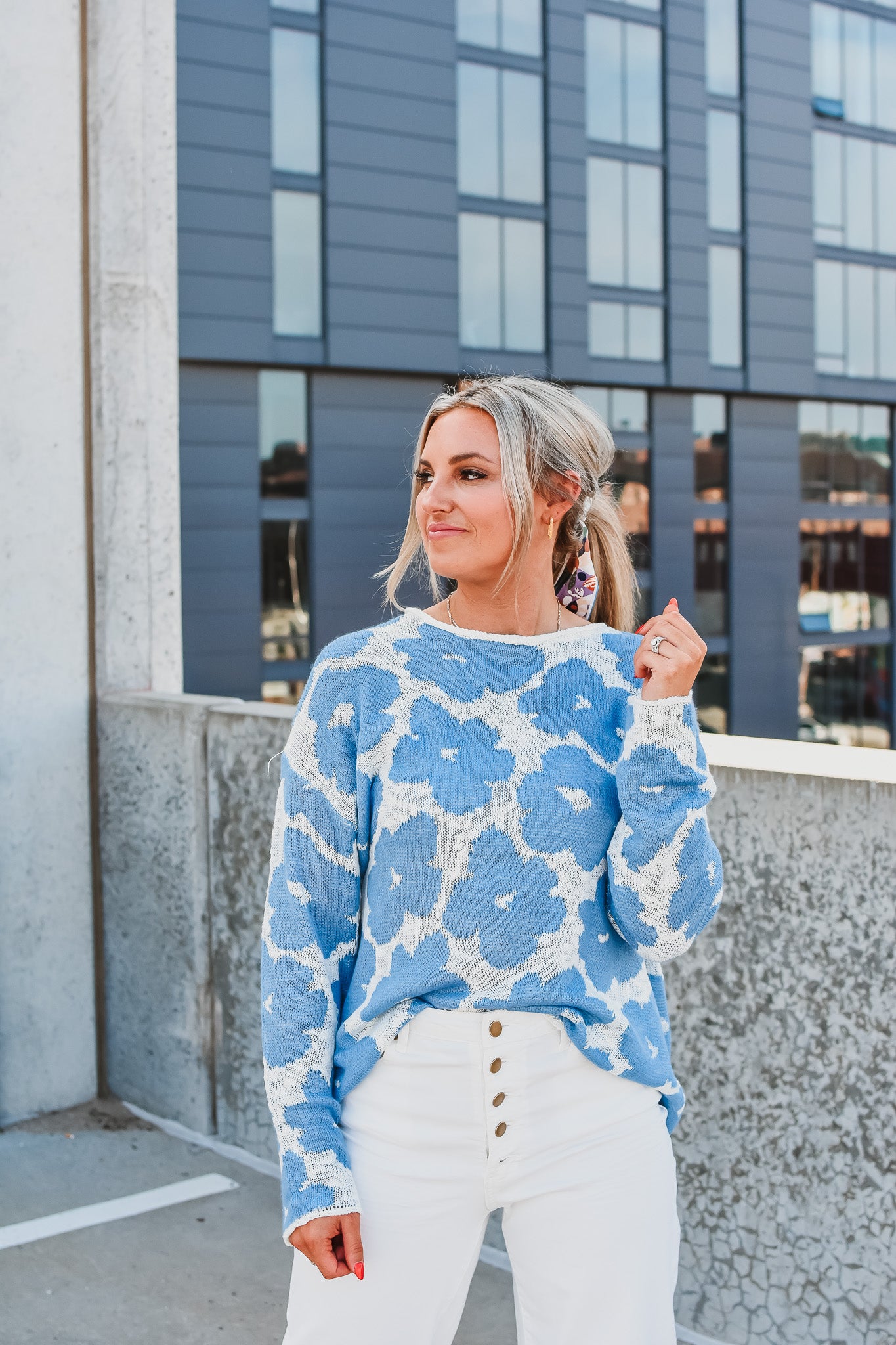 Katy Floral Sweater