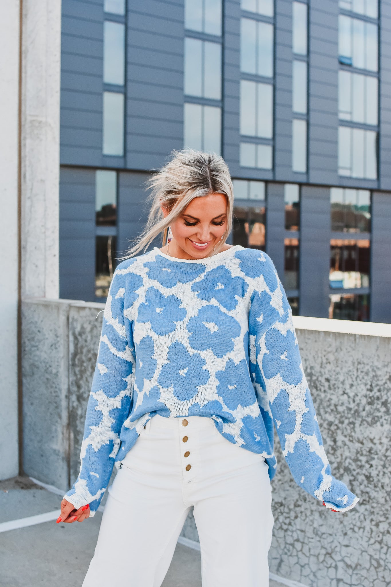 Katy Floral Sweater