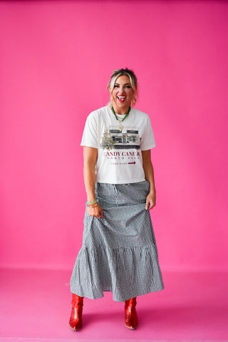 Kellyn Gingham Maxi Skirt
