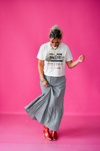 Kellyn Gingham Maxi Skirt