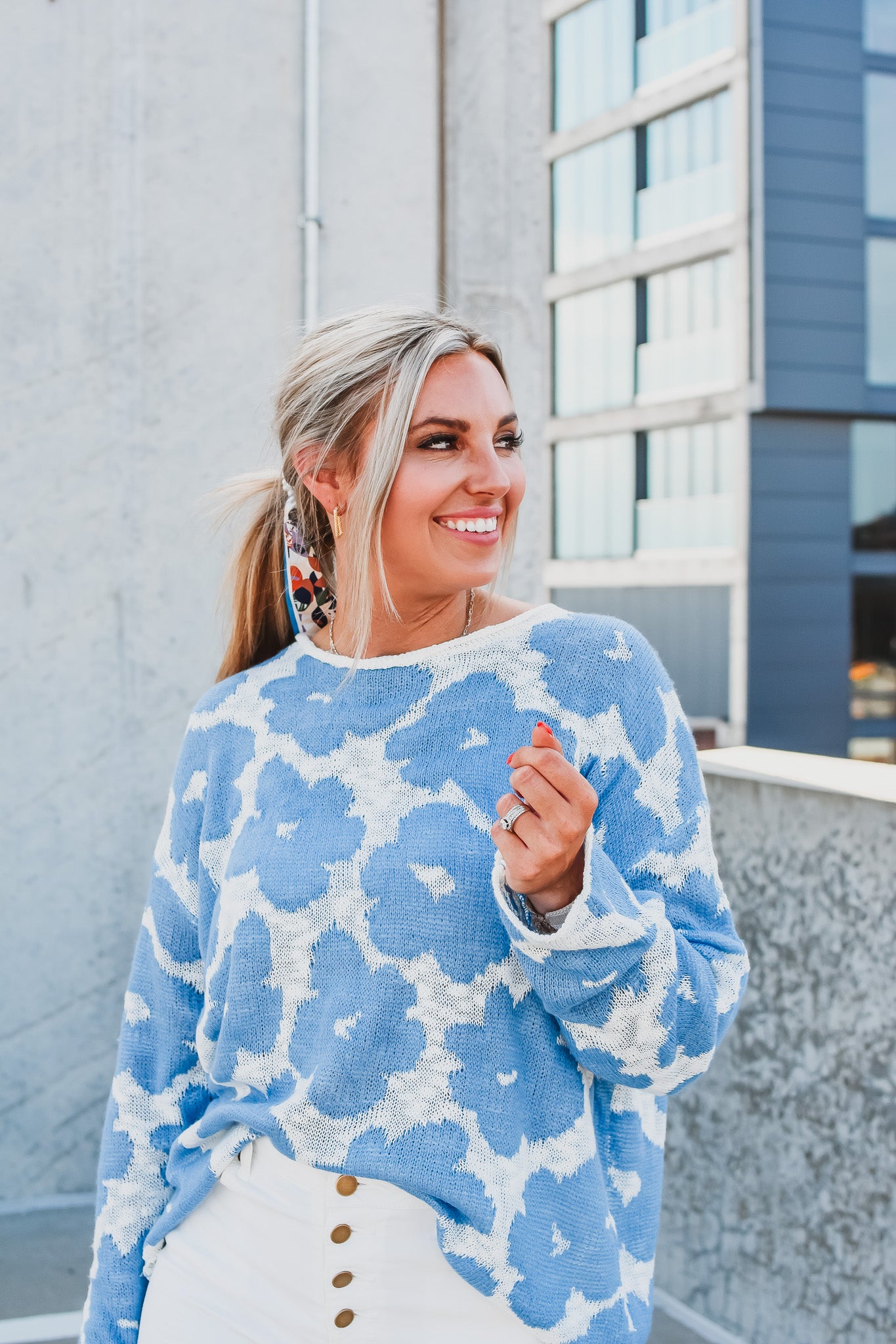 Katy Floral Sweater