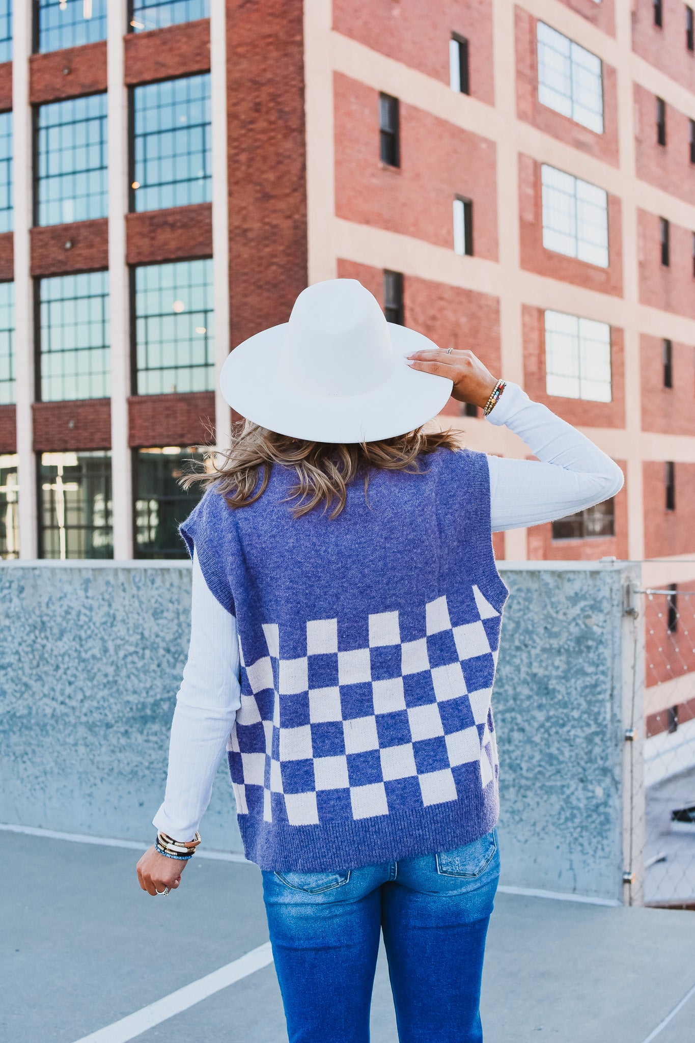 Lia Sweater Vest in Purple
