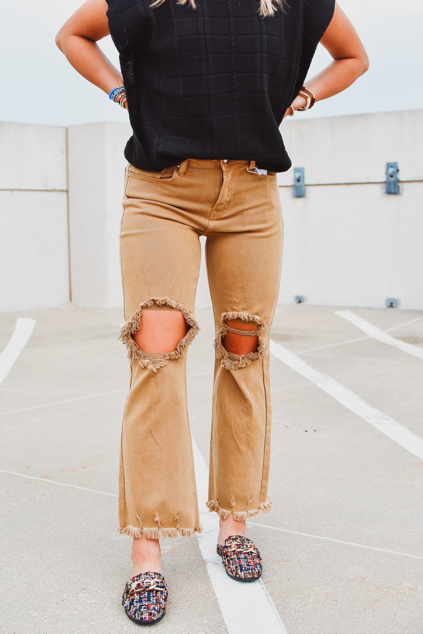 Auggie Denim Pants in Mocha