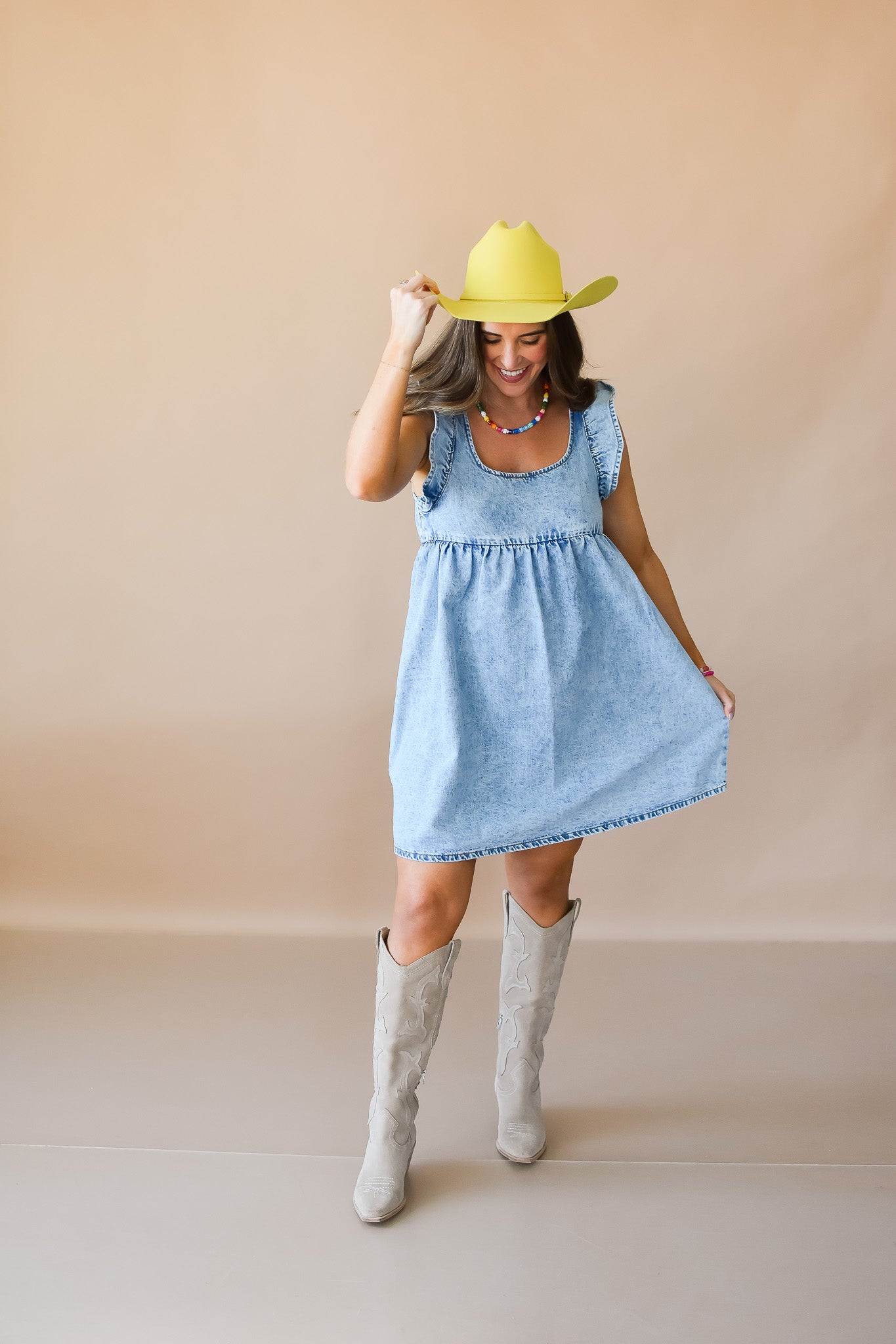 Lynette Denim Mini Dress