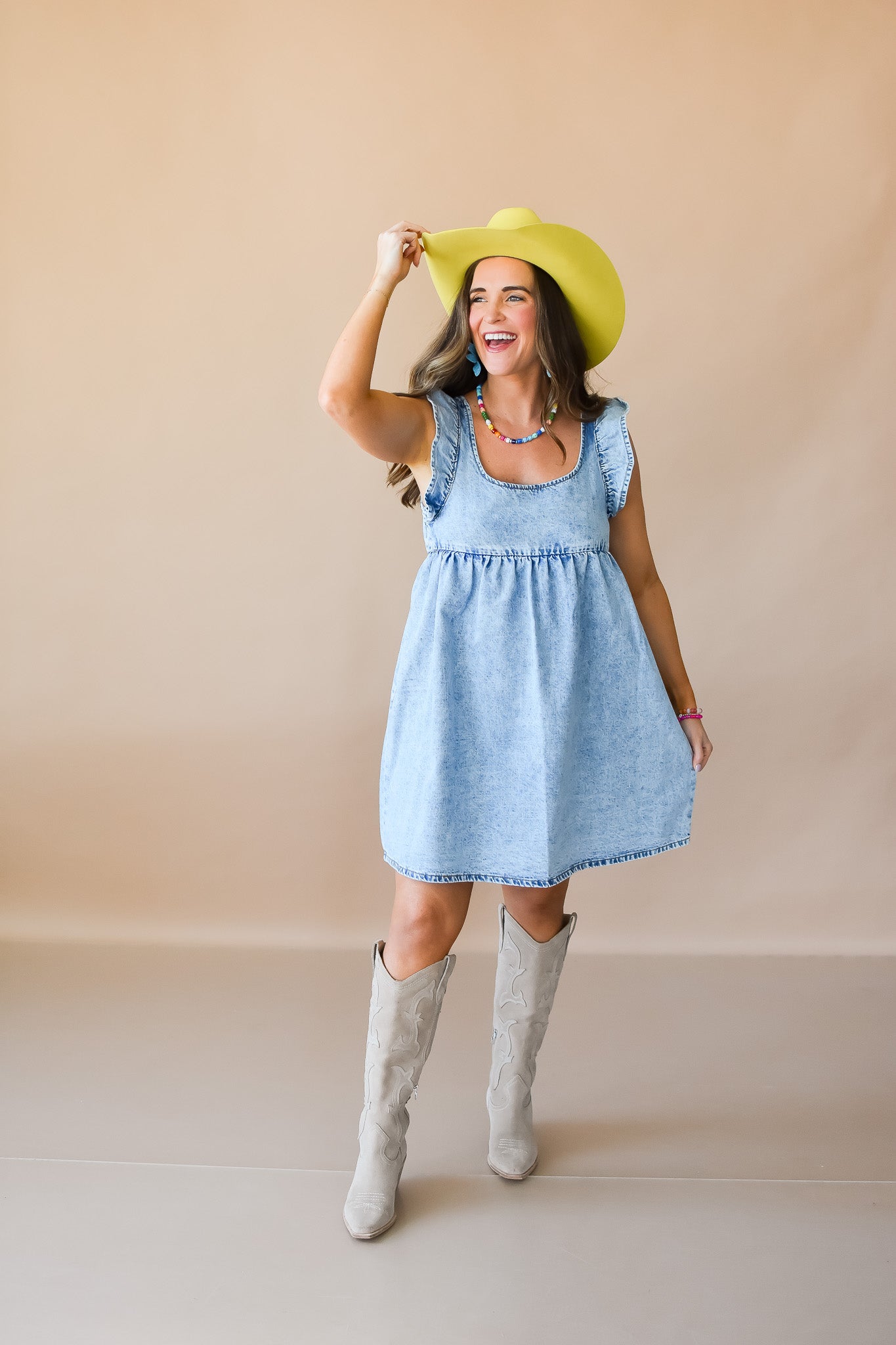 Lynette Denim Mini Dress