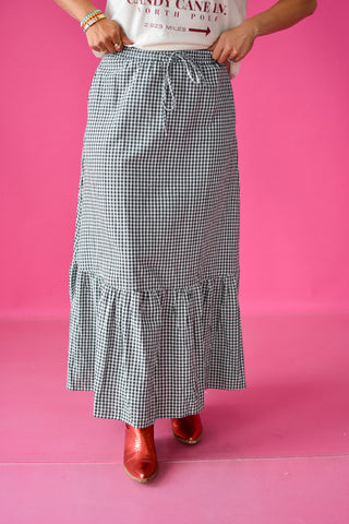 Kellyn Gingham Maxi Skirt