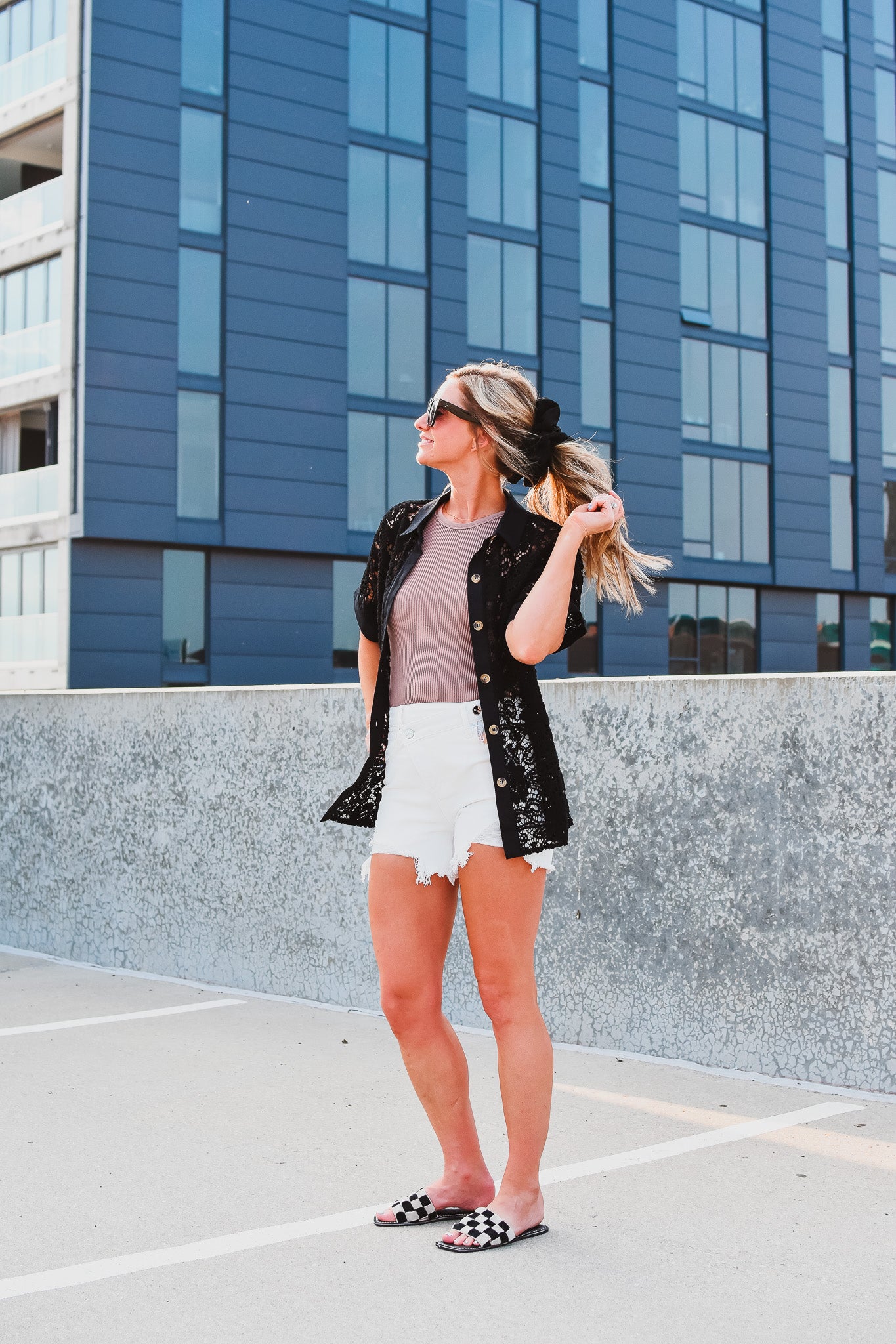 Shannon Crochet Button Up