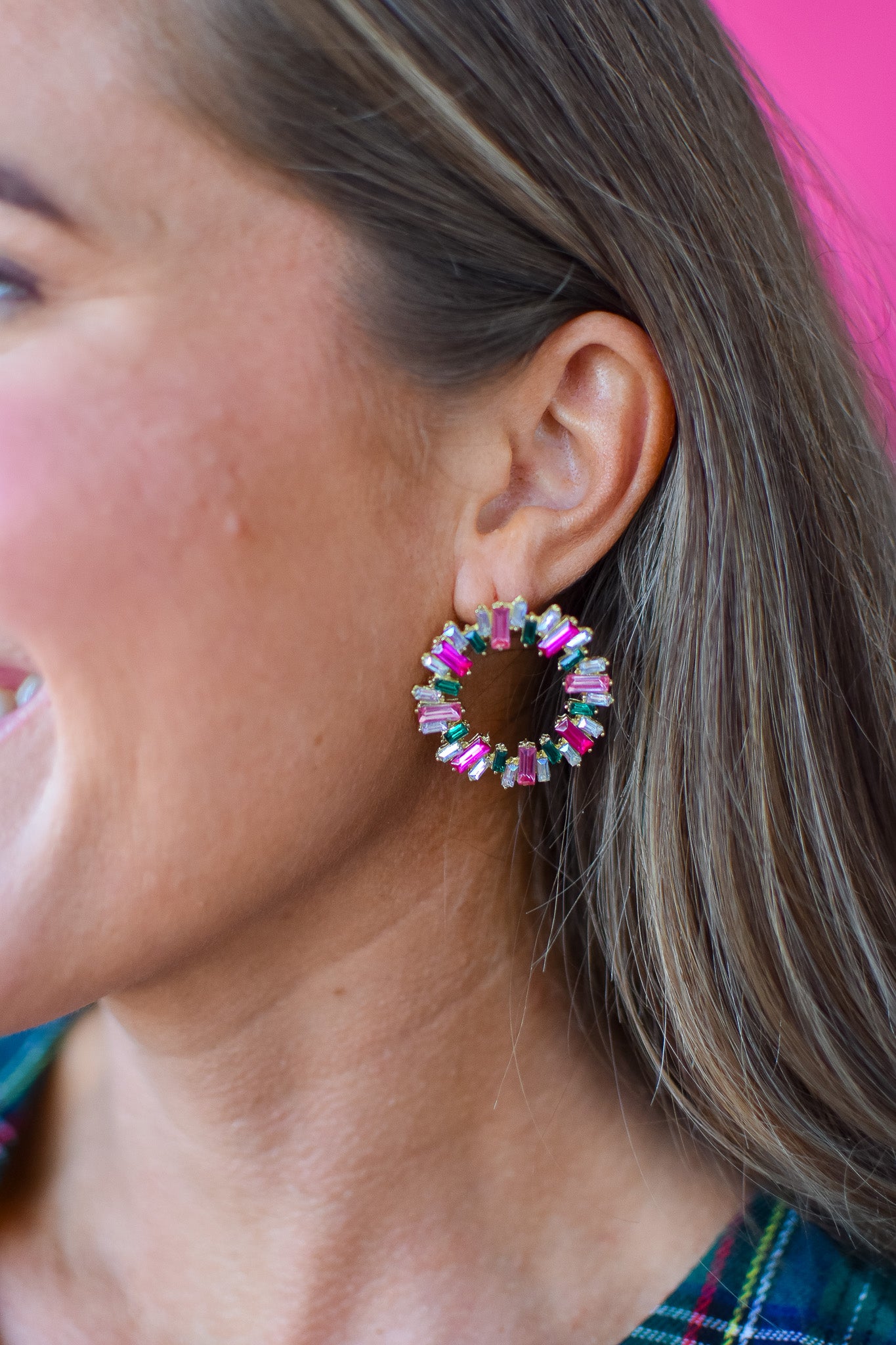Whitney Earrings - Pink