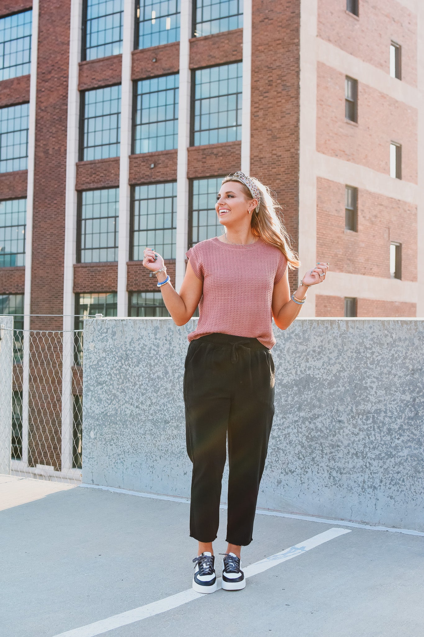 Charlee Sweater Vest in Mauve