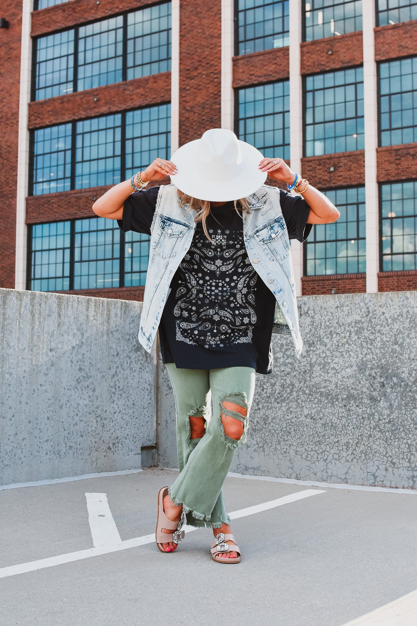 Paisley Oversized Graphic Tee