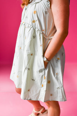 Lexington Embroidered Floral Mini Dress