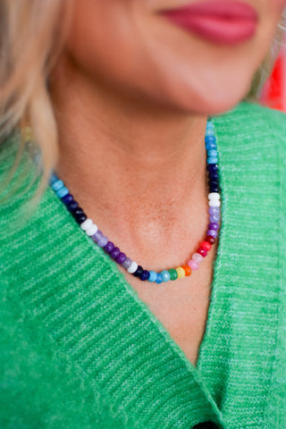 Rainbow Necklace Luxe - OG Gemstone