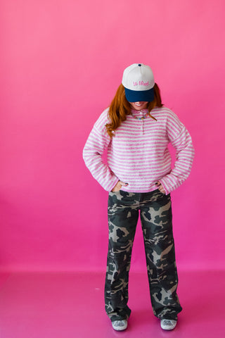 Allister Striped Henley Pullover