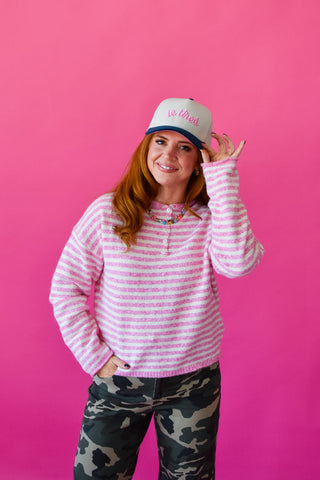 Allister Striped Henley Pullover