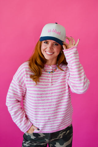 Allister Striped Henley Pullover
