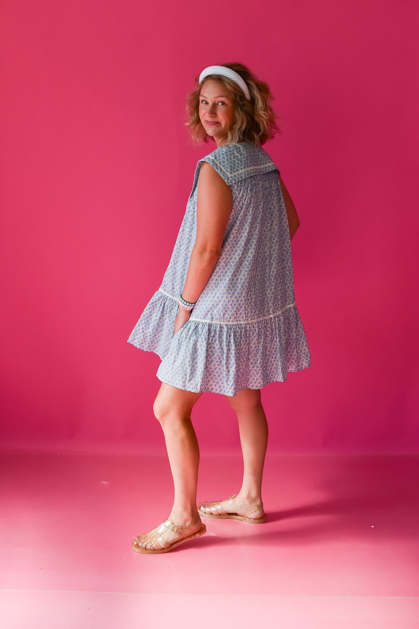 Kinsey Collared Floral Mini Dress