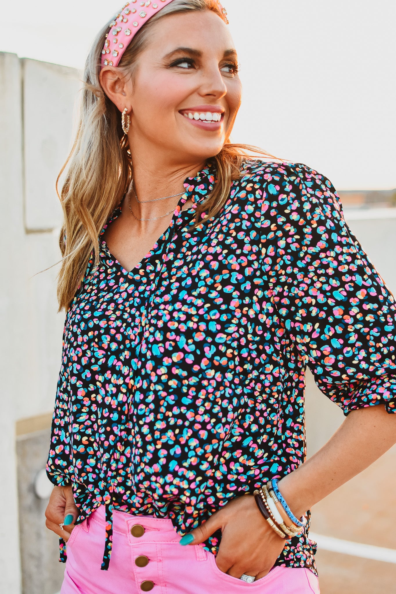 Sasha Leopard Top