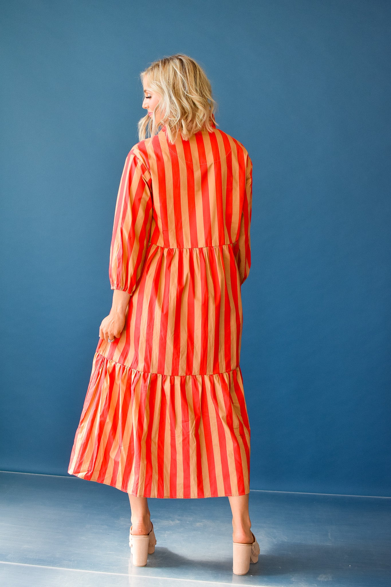 Bailey Striped Midi Dress