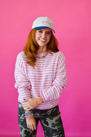 Allister Striped Henley Pullover