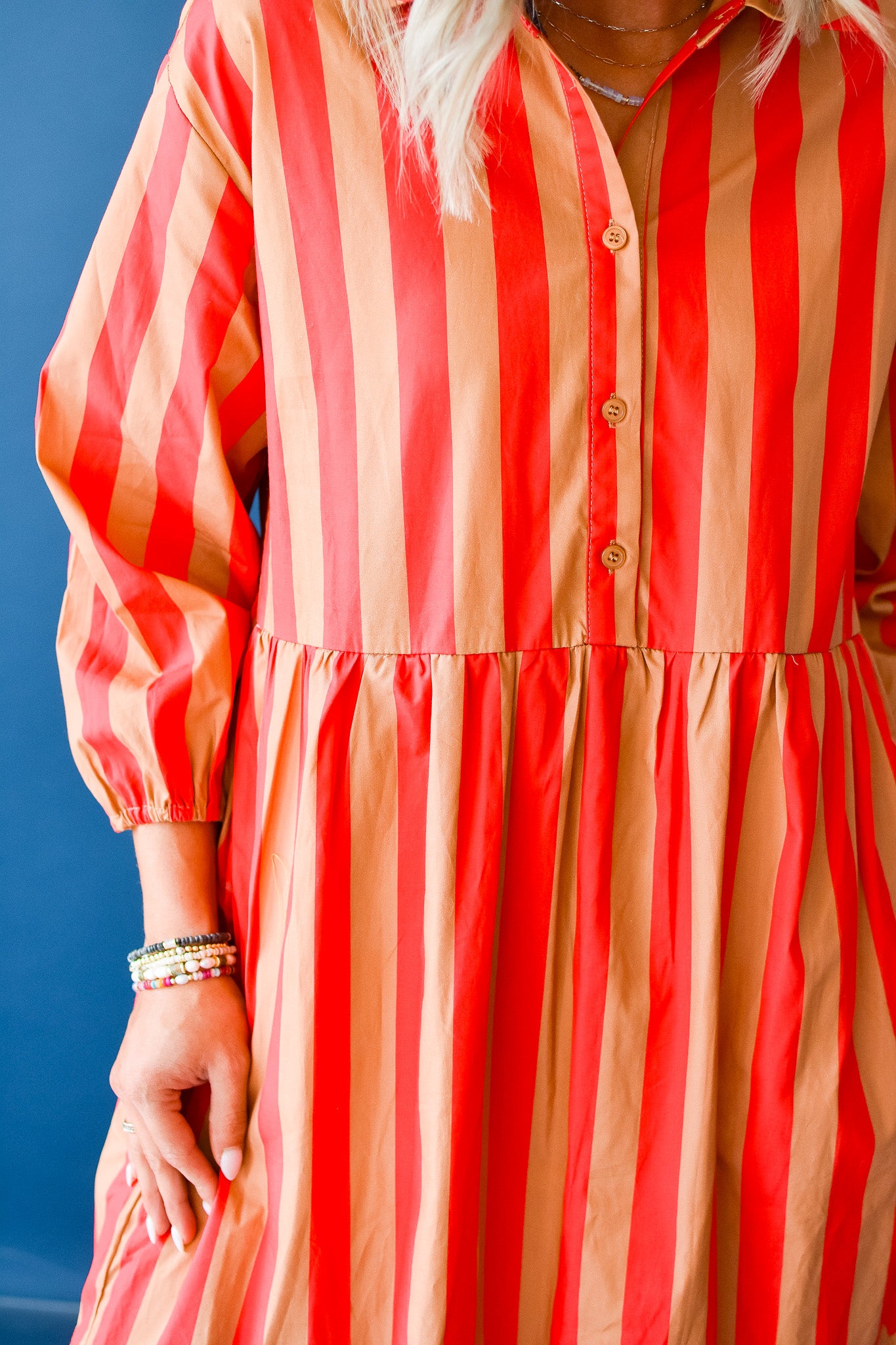 Bailey Striped Midi Dress